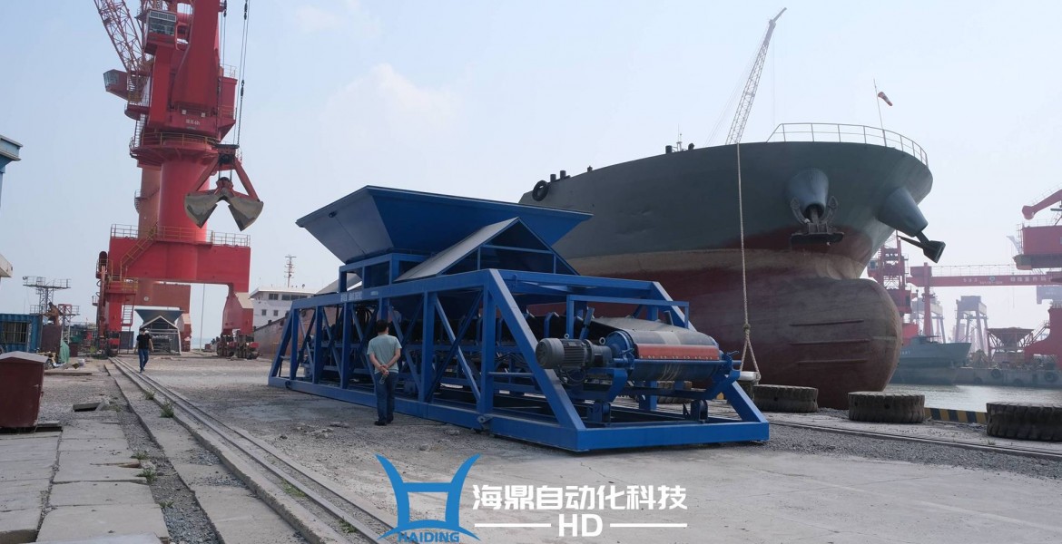湖北可夫建材公司安装调试装卸船机皮带秤