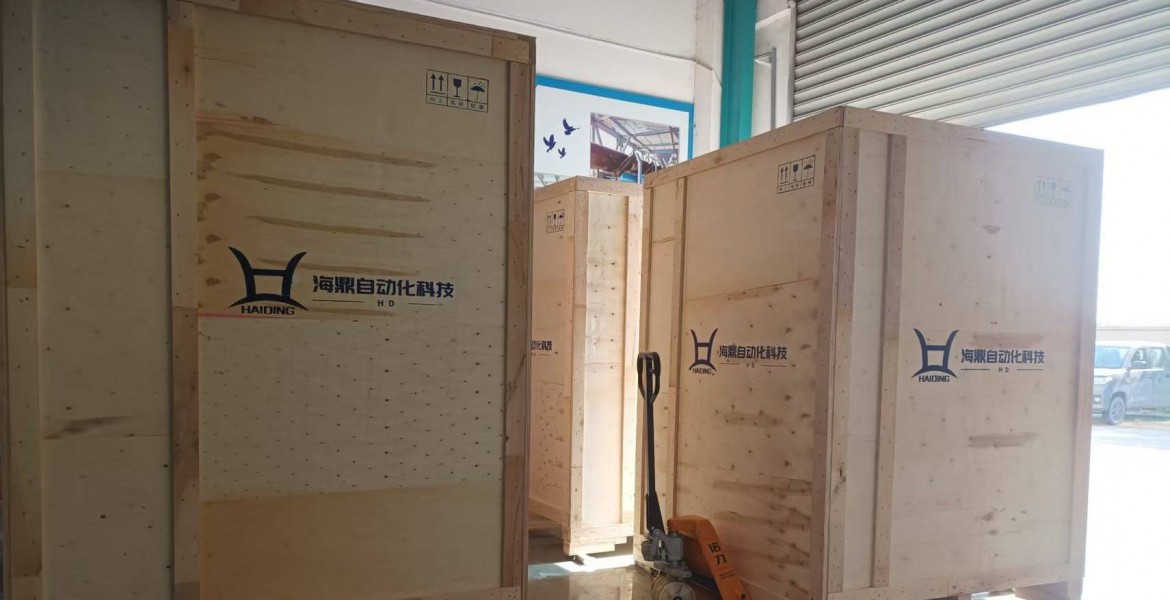 广安携手央企项目建设！海鼎自动化定制电子皮带秤顺利发往中交机电工程局项目现场