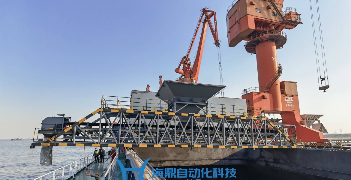 广安港口过驳计量推荐海鼎自动化科技过驳机皮带秤