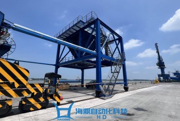 大宗散料智能装车改造：海鼎自动化科技料斗定量装车系统，降本防亏吨