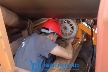 小部件守护大流转，海鼎自动化科技太仓武港斗轮机测速轮更换维保纪实