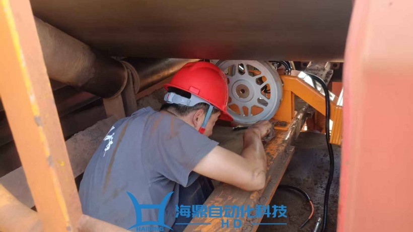 小部件守护大流转，海鼎自动化科技太仓武港斗轮机测速轮更换维保纪实